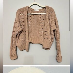7 Women's Tan Knit Sweater
